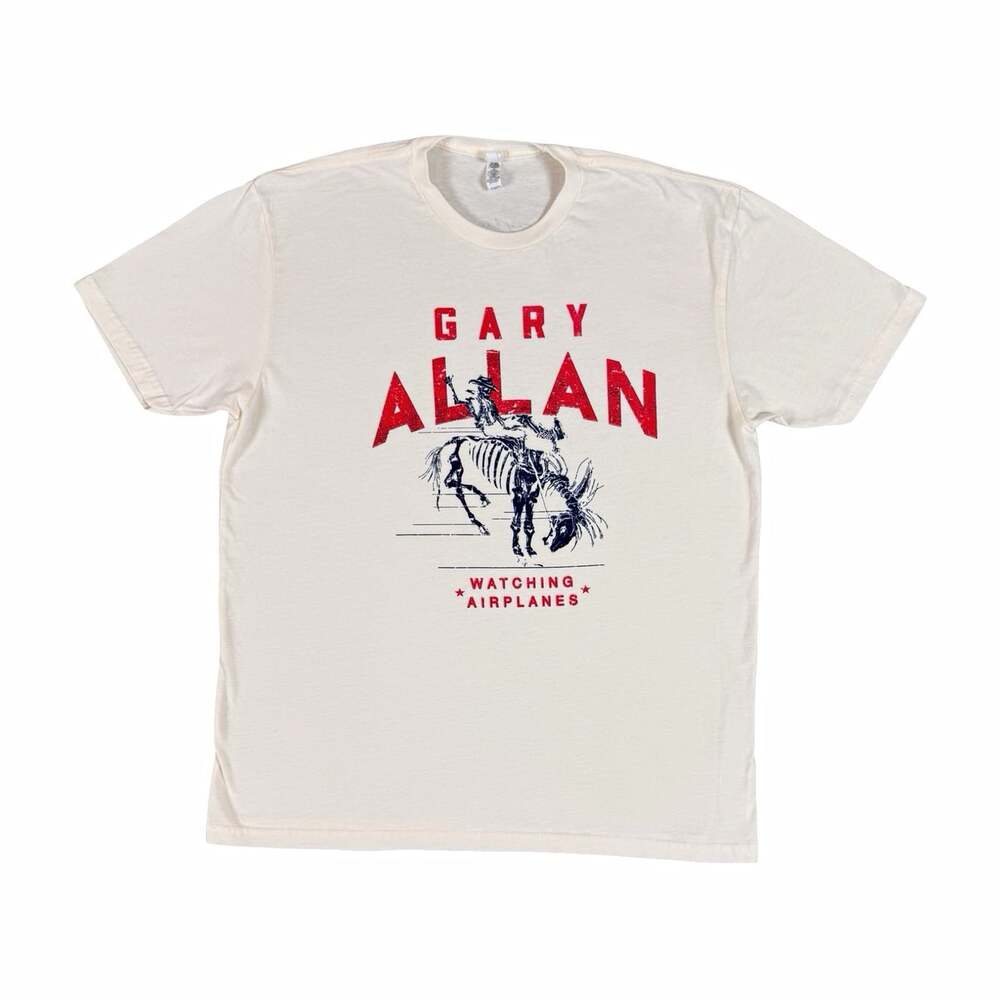 Gary Allan Country Artist Watching Airplanes Double-Sided Tee White Size XL